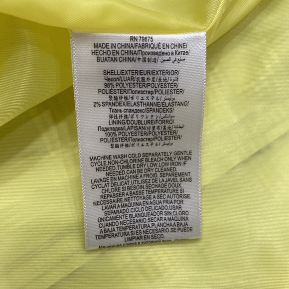 BCBGeneration Grey and Yellow Plaid Trench Coat. Size Small. NWT - Picture 11 of 11